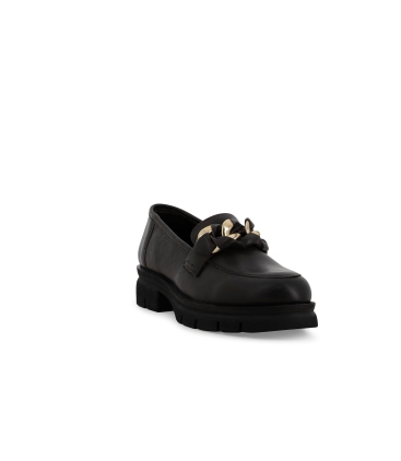 Mocassino donna in pelle marrone 034340z