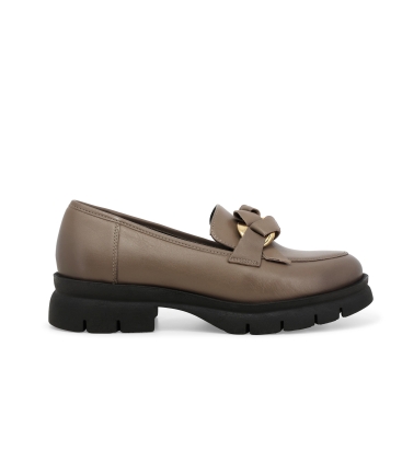 Mocassino donna in pelle ghiaccio 034340z