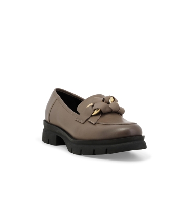 Mocassino donna in pelle ghiaccio 034340z