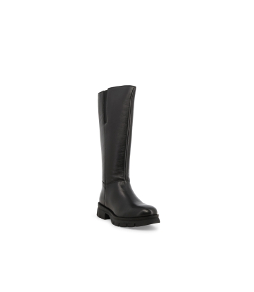 Stivaletto donna in pelle nero 034344z