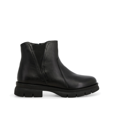 Stivaletto donna in pelle nero 034345z