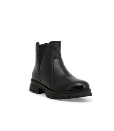 Stivaletto donna in pelle nero 034345z