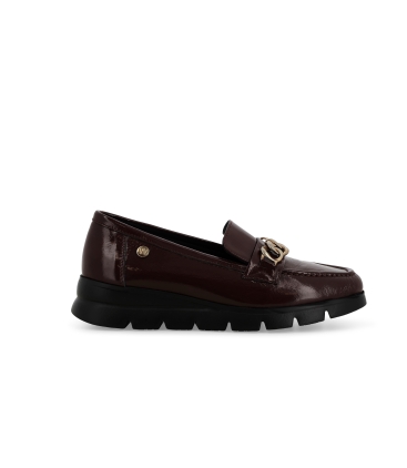 Mocassino donna in vernice bordo 055001z