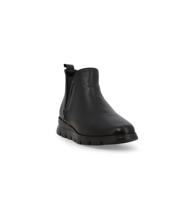 Stivaletto donna in morbida pelle nero 055006z