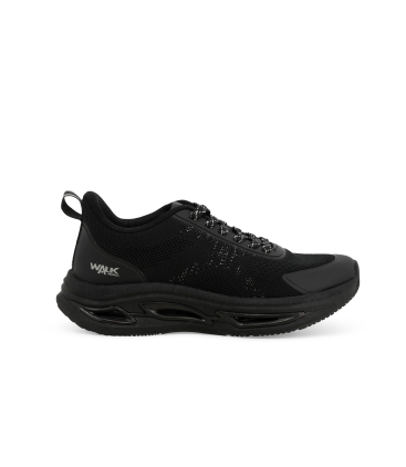 Sneakers in tessuto elastico nero 093404