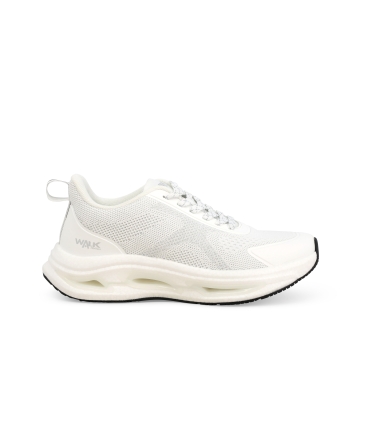 Sneakers in tessuto elastico bianco 093404
