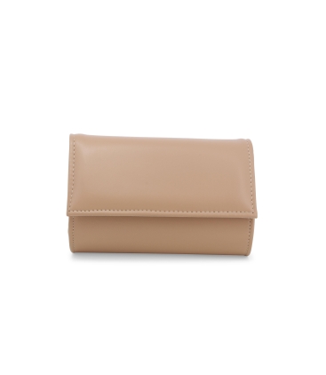 Borsa pochette con tracolla in pelle nappetta nude bj062