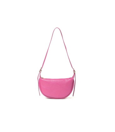 Borsa con tracolla in pelle porpora bor921