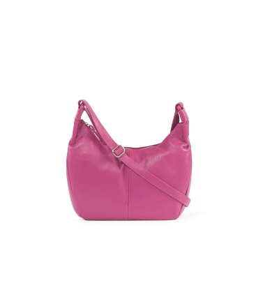 Borsa con tracolla in pelle porpora bor925