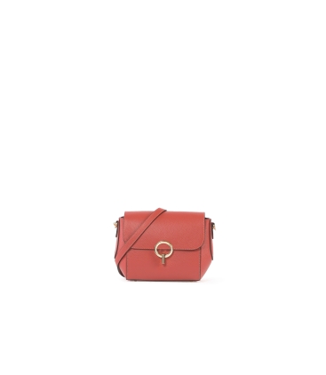 Borsa con tracolla in pelle mattone bor929