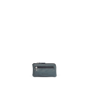 Portamonete uomo in pelle navy cp118