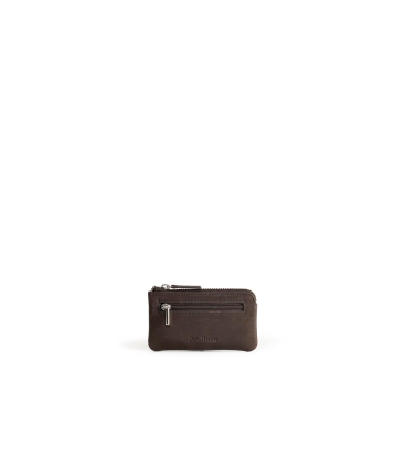 Portamonete uomo in pelle marrone cp118