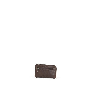Portamonete uomo in pelle marrone cp118