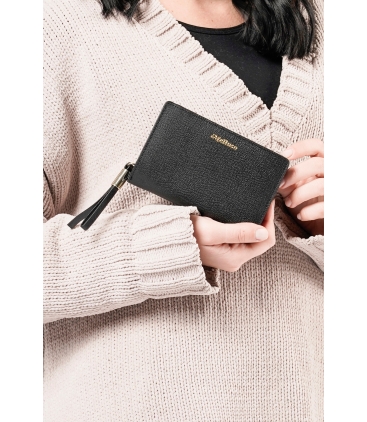 Portafogli donna in pelle nero cp210
