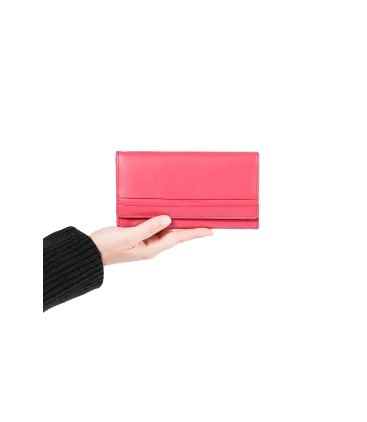 Portafogli donna in pelle fuxia cp215