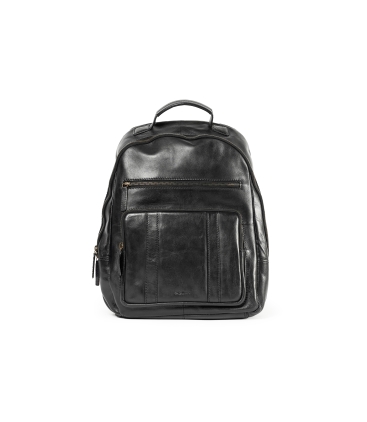 Zaino uomo in pelle nero cp315