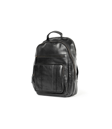 Zaino uomo in pelle nero cp315