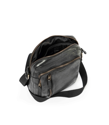 Borsello uomo in pelle nero cp316