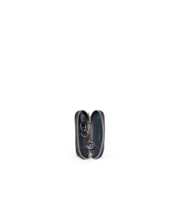 Portachiavi uomo in pelle blu navy cp630