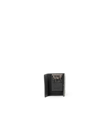 Portachiavi uomo in pelle nero cp901