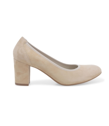 Décolleté donna in camoscio fondotinta d110z