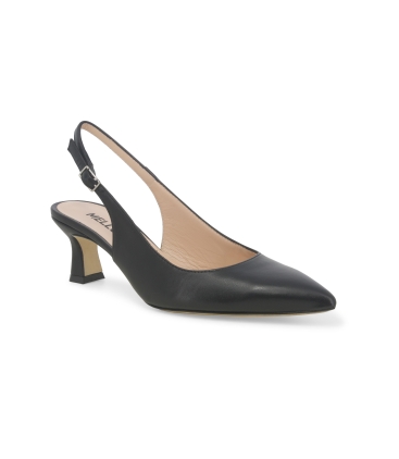 Damen-Slingback-Pumps aus Nappaleder Schwarz d166z