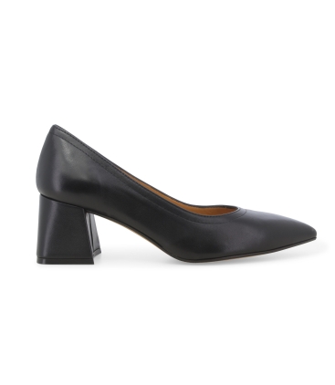 Décolleté donna in pelle nero d175z