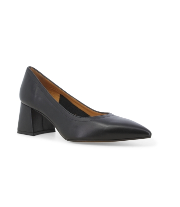 Décolleté donna in pelle nero d175z