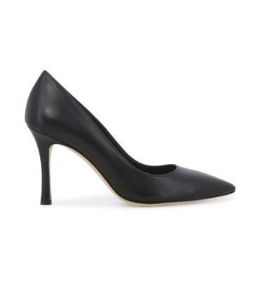 Décolleté donna in pelle nero d189q