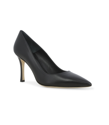 Décolleté donna in pelle nero d189q