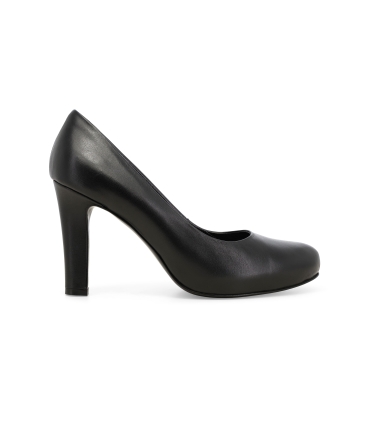 Décolleté donna in pelle nero d5058z