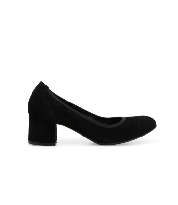 Décolleté donna in camoscio nero d5096z