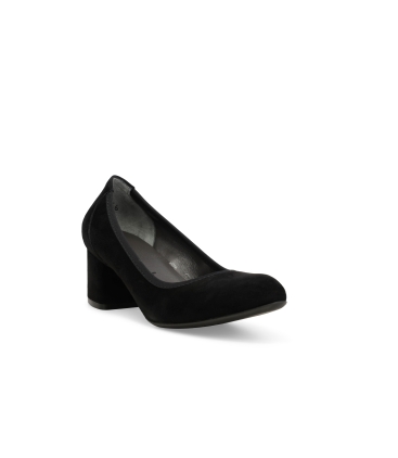 Décolleté donna in camoscio nero d5096z