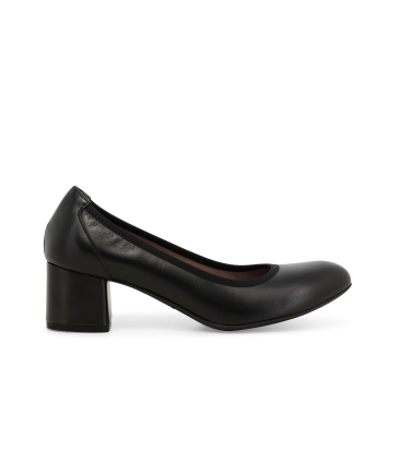 Décolleté donna in pelle nero d5096z