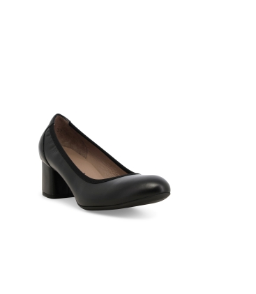 Décolleté donna in pelle nero d5096z