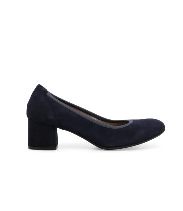 Décolleté donna in camoscio blu navy d5096z