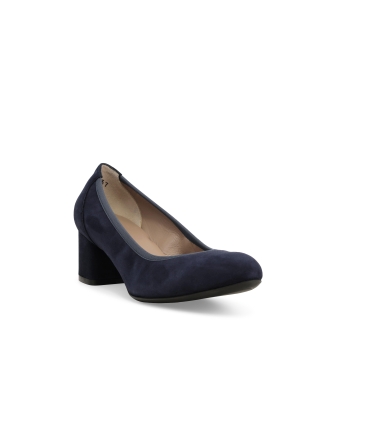 Décolleté donna in camoscio blu navy d5096z