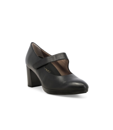 Décolleté donna in pelle nero d5153