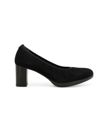 D&eacute;collet&eacute; donna in camoscio nero d5154