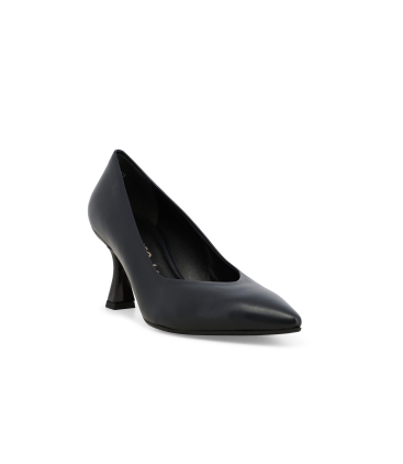 D&eacute;collet&eacute; donna in pelle blu notte d5176z