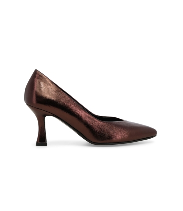 Décolleté donna in laminato bronzo d5176z