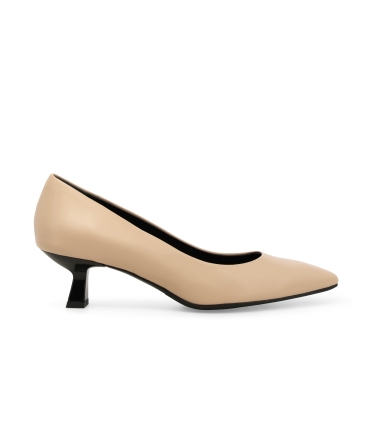 Décolleté donna in pelle nude d5200
