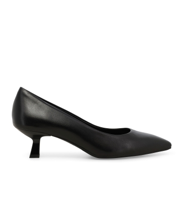 Décolleté donna in pelle elegante e comodo nero d5200
