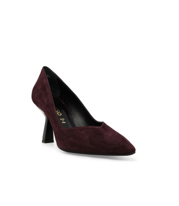 Décolleté donna in camoscio elegante e comodo bordo d5203
