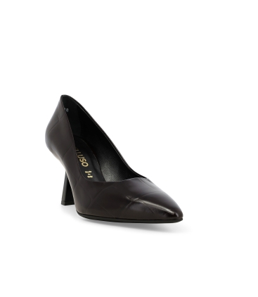 Décolleté donna in stampa cocco elegante e comodo moro d5204