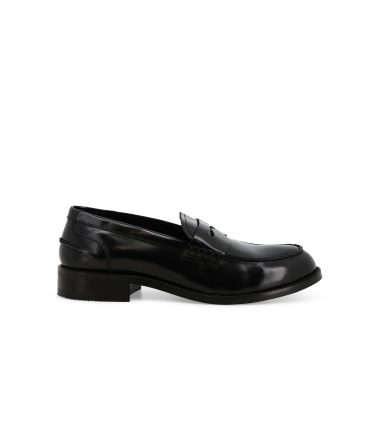 Mocassino donna  in pelle nero k36048z