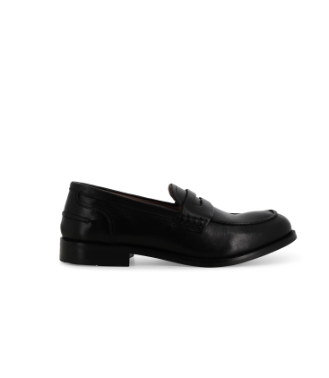 Mocassino donna in pelle nappa nero k36048z