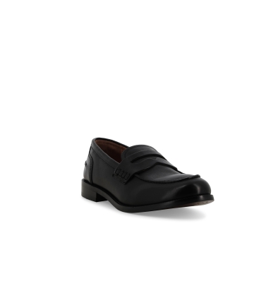 Mocassino donna in pelle nappa nero k36048z