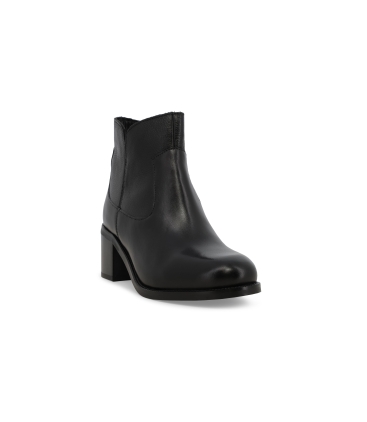Stivaletto donna in pelle nero k36065