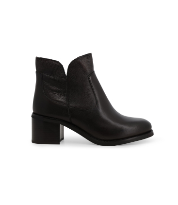 Stivaletto donna in pelle marrone k36065
